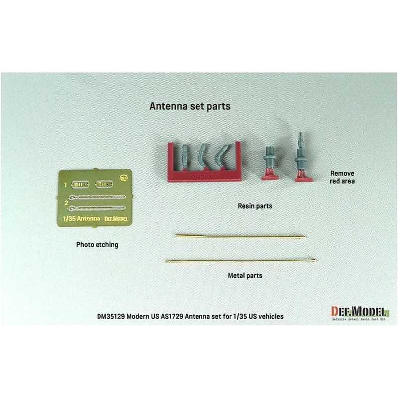 DEF MODEL DM35129 1/35 US Army AS1729 Antenna Base Set