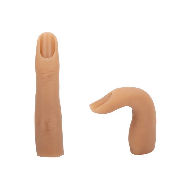 Dedo de entrenamiento de uñas de silicona para uñas acrílicas,