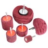 6PCS Non Woven Abrasive Buffing Polishing Wheel Drill Attachment Set,Scouring