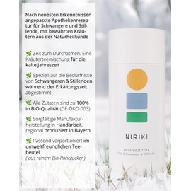 Organic Breathing Tea for Pregnant Women and Breastfeeding - Premium Herbal Blend from our Chiemgau Tea Factory - 30 Pyramid Bags