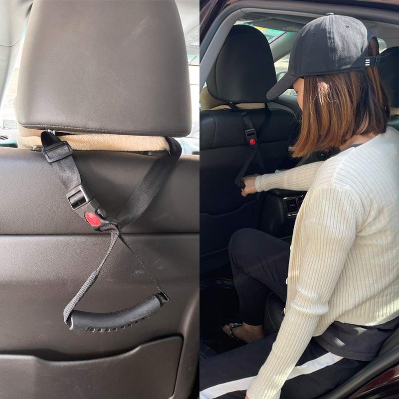 ZipSeven Car Handle 2 Piece Portable Automotive Handle Assistance Mobility