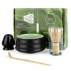 4-Piece Matcha Starter Kit – Ceramic Matcha Bowl, Bamboo Whisk,