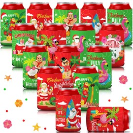 Umigy 30 Count Beer Can Coolers Sleeves Beer Can Coolers Soft Insulated Bulk for Soda Cover Coolers Collapsible for Favors Parties Events Beer Water Bottles