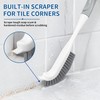 3 Pack Heavy Duty Scrub Brush Set, Curved Corner Brush