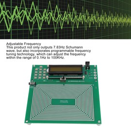 7.83Hz Schumann Resonance Pure Sine Wave Generator Audio Resonator Adjustable 0.01-100,000 Low Frequency Pulse Generator to Improve Sleep and Health