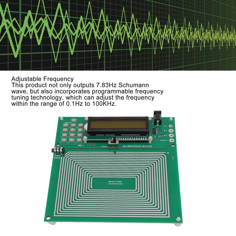 7.83Hz Schumann Resonance Pure Sine Wave Generator Audio Resonator Adjustable