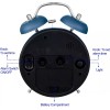 Tinload Vintage Style Loud Alarm Clock for Heavy Sleepers Adults,