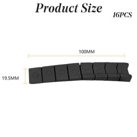 16Pcs Furniture Plastic Wedges & Shims for Leveling - Easy to Snap Cut for Chair, Doors, Toilet