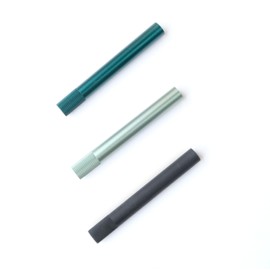 Tom's Studio Lumos Mini (Sage) | Versatile and Refillable Fineliner Pen in a Pocket Friendly Package | Comes with 11 Tips & 3ml Deep Black Ink Sample