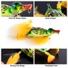 Dr.Fish Topwater Duck Fishing Lure 4.1" Lifelike 3D Duck Poppers