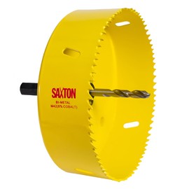 Saxton HSS Hole Saw Cutter M42 Bi-Metal 8% Cobalt Heavy Duty + Arbor (14mm – 230mm) (114mm + Arbor)
