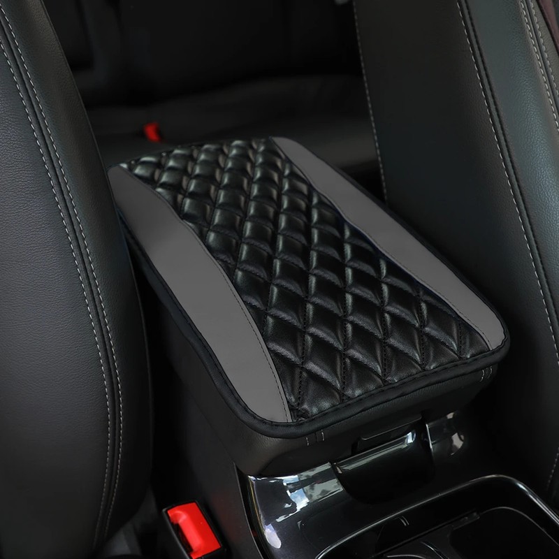 Car Armrest Cushion for Center Console – PU Leather Anti-Scratch