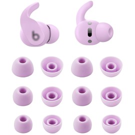 BLUEWALL Eartips Compatible with Beats Fit Pro Earbuds, S/M/L 3 Sizes Soft Silicone Earbuds Tips Replacement Eartips Compatible with Beats Fit Pro 6 Pairs Purple
