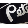 BLVD Engraved Peterbilt Car Tag Diamond Etched Black Aluminum Metal