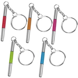 UNEAK Eyeglass Screwdriver Repair Kit Pink Green Yellow Red Blue Mini Glasses Screwdrivers Set Precision 3 in 1 Keychain, Sunglasses, Sunglass, Watch, Electronics, Eyeglasses, Flat Head, Phillips, Hex