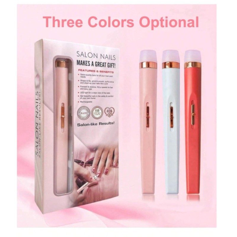 Pulidor de Uñas Recargable 5 en 1 con Luz LED