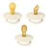 Bibs Natural Dummy Pacifier - Try It 3 Pack Anatomical,