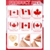 JUNEBRUSHS 30pcs Canada Flag Pin Canadian Souvenirs Maple Leaf Enamel