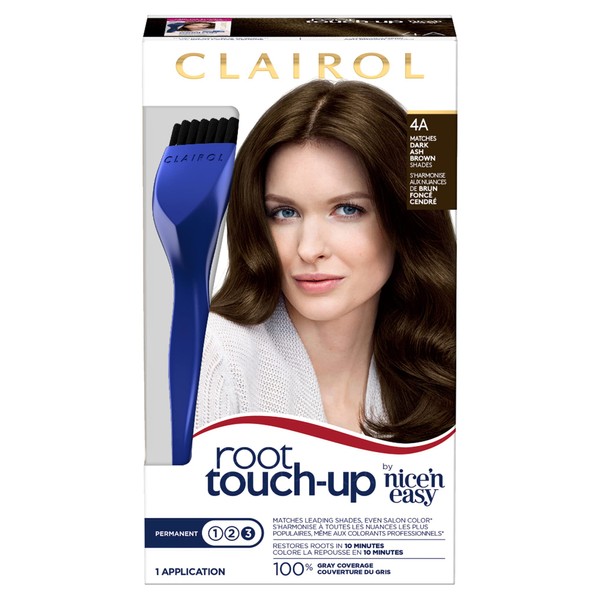 Clairol Root Touch-Up Permanent Hair Dye, 4A Dark Ash Brown