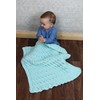 Knitting Pattern for a Cabled Babies Blanket, Aran Yarn Baby