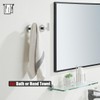 JQK Bathroom Hardware Set Polished Steel, 5-Piece Bath Accessories Set