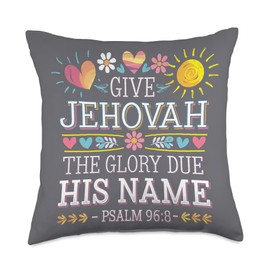 Jehovahs Witness 2025 Year Text Give Jehovah Glory JW ORG JW Throw Pillow