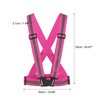 sourcing map Reflective Vest Adjustable High Visibility Safety Vest 1.5"