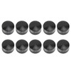 10PCS Motorcycle Head Bolt Cover CNC Aluminum Black Round Grooved