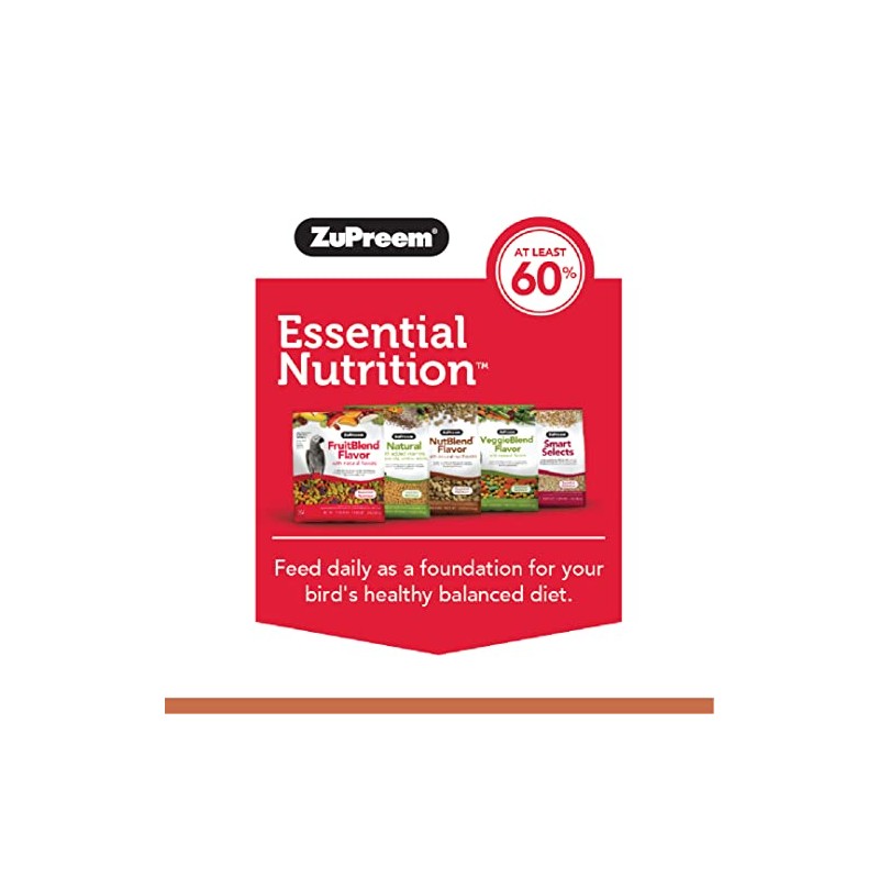 ZuPreem ALIMENTO NUTBLEND Sabor Natural A NUECES Loros M/G 2