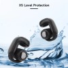 Unbranded Wireless Earbuds Waterproof Sports Open Ear Clip Earphones Black