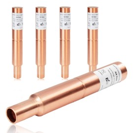 GUOFIS Water Hammer Arrestor,1/2Inch Straight Copper Water Arrestor,MIP Sweat Connection(5PACK,Copper Arrestor)