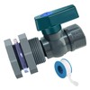 Rain Barrel Drain Valve Kit, 3/4" PVC Garden Spigot with