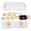 TopstrongGear Solid Brass 0/2/4 Gauge 300Amp ANL Fuse Holder with