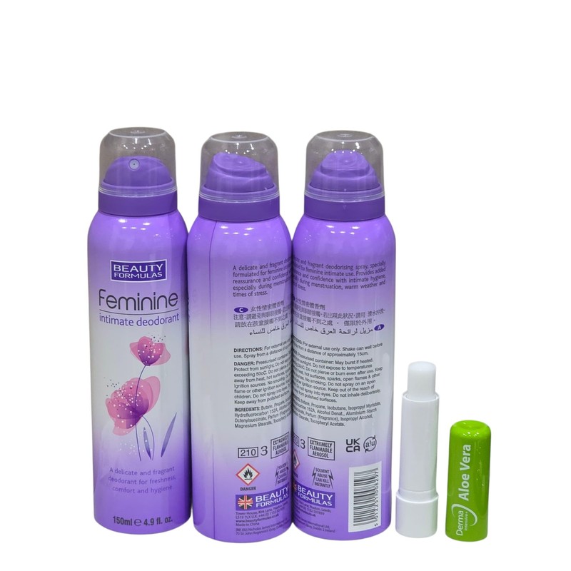 Trio Pack, Feminine intimate Deodorant Delicate & Fragrant Deodorant for