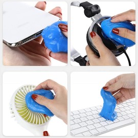 VERALY.MX Pack Slime Limpieza Superficies Multi Uso Alta Calidad Gel limpieza para herramientas de detallado de automóvil limpiador de teclado polvo automotriz ventilación de aire detalles interiores