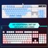 MageGee Mechanical Gaming Keyboard, 104 Keys White Backlit Mechanical Keyboards