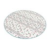 U-Q903 White Pique Round Leisure Sheet for Picnic