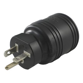 Conntek Plug Adapter NEMA 5-20P to NEMA L5-30R, 20-Amp 125-volt Male Plug to 30-Amp 125-Volt Locking Female Connector