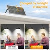 Malitupy Solar Pendant Lights Indoor Outdoor 2 Pack, Daytime Dimmable