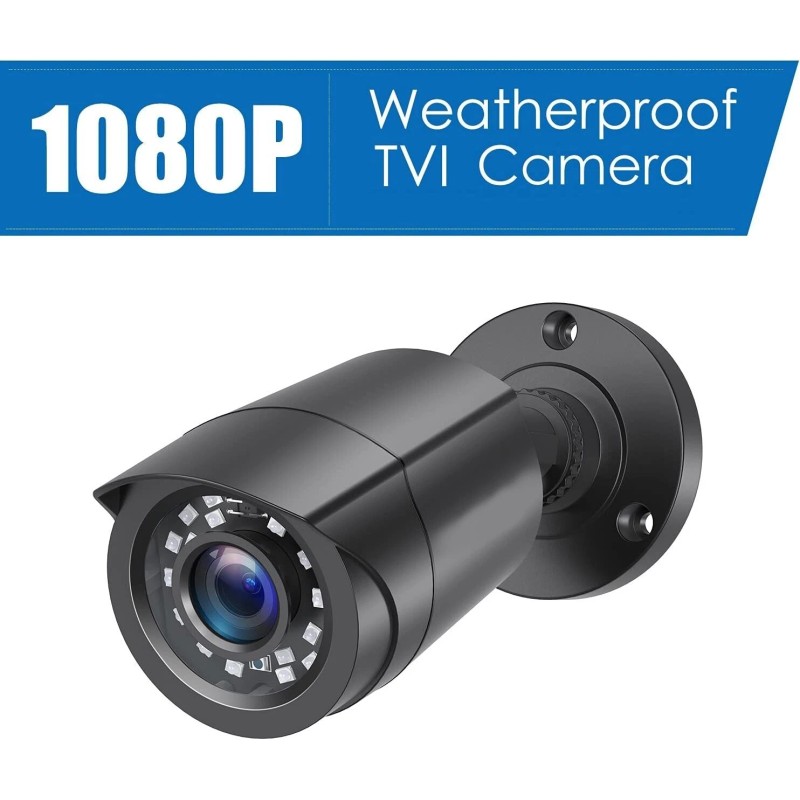 4 Outdoor WiFi Security Cameras 1080P Wireless with Night Vision