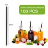 Jumbo Smoothie Straws, Happybase 100pcs Black Disposable Wide-mouthed Large Smoothie
