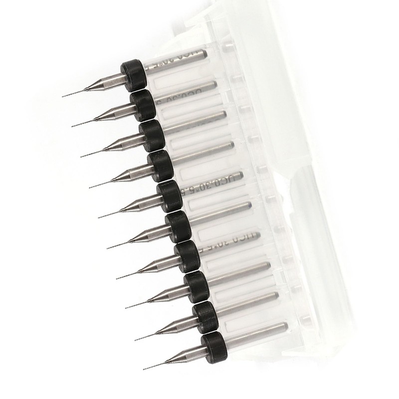 PCB PCB Carbide Micro Drill Bit Tool Set 0.1 mm