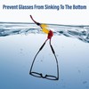 Dhoptical 2 Pack Eyeglasses Floating Strap Sunglass Retainer for Swimming,