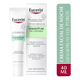 Eucerin Crema Facial Acción Intensiva Noche Dermopure 40ml