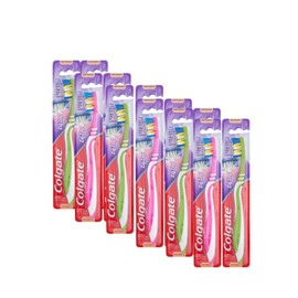 Colgate 12 PK Colgate Zig Zag Toothbrush Dental Oral Care Pack Soft Bristles Assorted