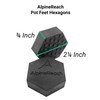 AlpineReach Extra Heavy Duty Pot Feet Risers 12 Pack Hexagons