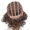 Wiginway Short Curly Synthetic Wigs Women Costume Wig Natural Looking,