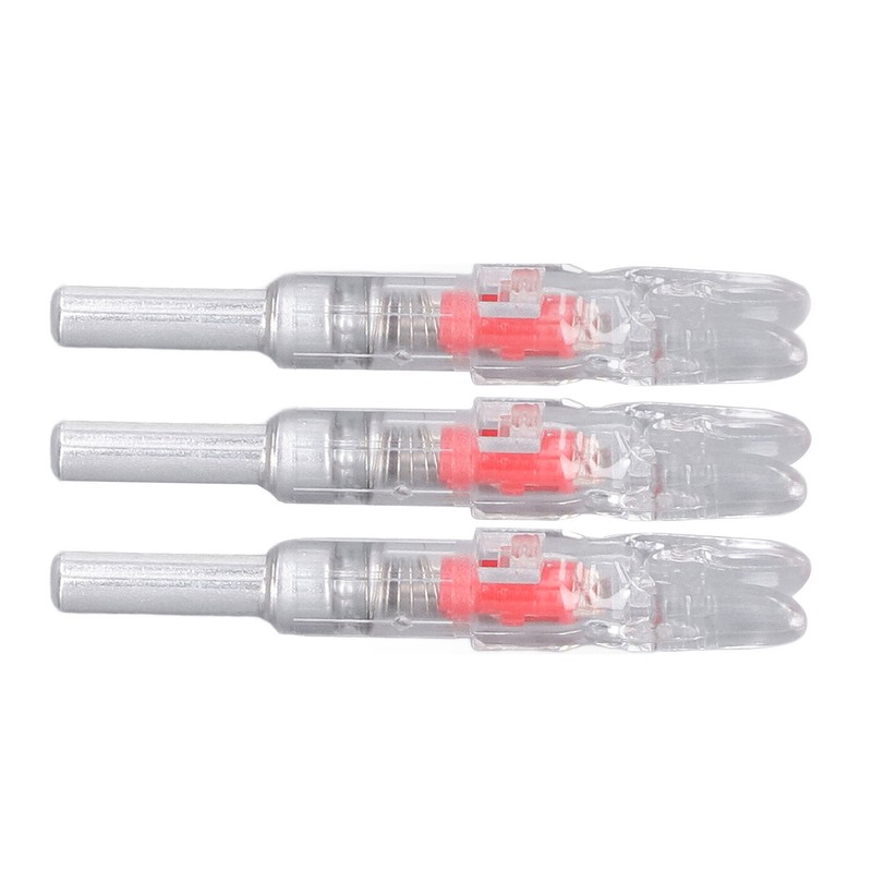 3PCS Lighted Nocks for Arrows Automatic Lighting 6.2mm Internal Diameter