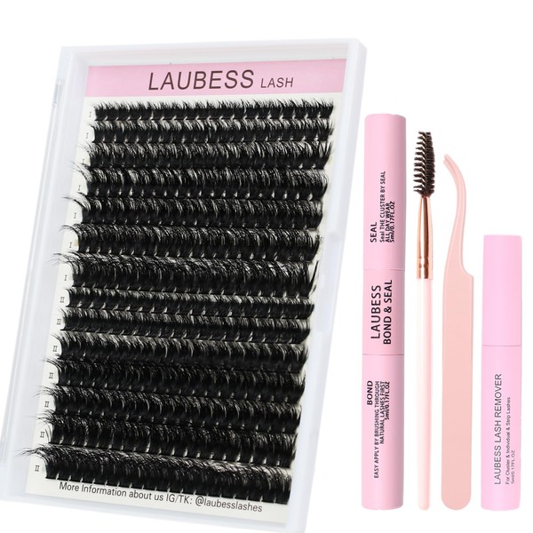 Lash Extension Kit LAUBESS Lash Clusters Kit Cluster Eyelash Extensions
