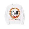 Fall Vibes Only Leaf Autumn Wreath Women Mom Dad Boys